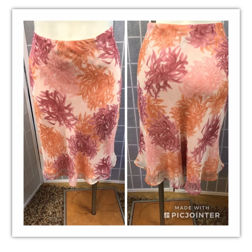 Geoffrey Beene, women, skirt, pink/orange,size4.:
